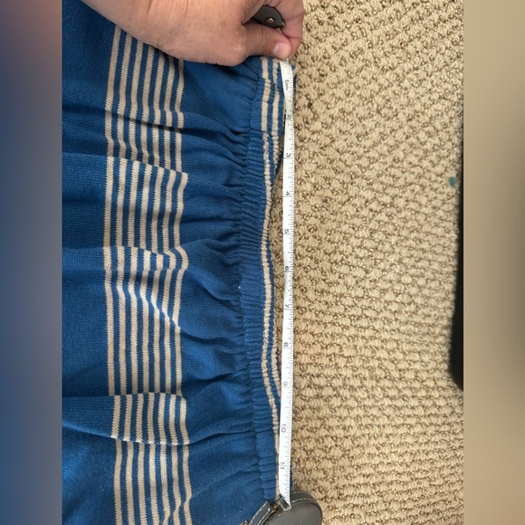 Vintage Koret Blue and White A-Line Midi - Union Made - Picture 6 of 7